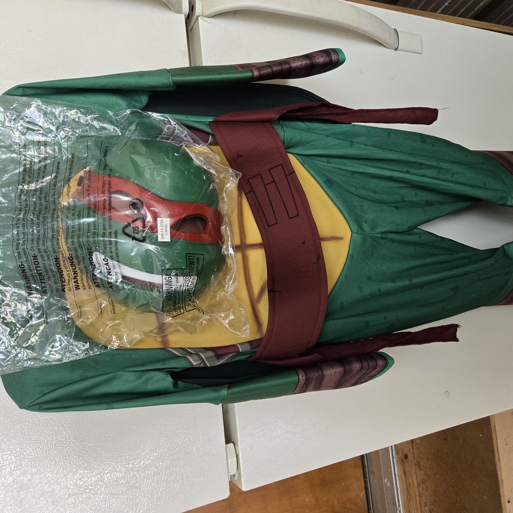 Kids Ninja Turtle Costume - Green and Yellow